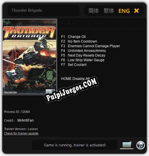 Thunder Brigade: Cheats, Trainer +7 [MrAntiFan]