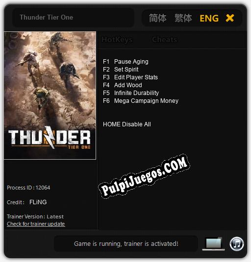 Thunder Tier One: Trainer +6 [v1.3]