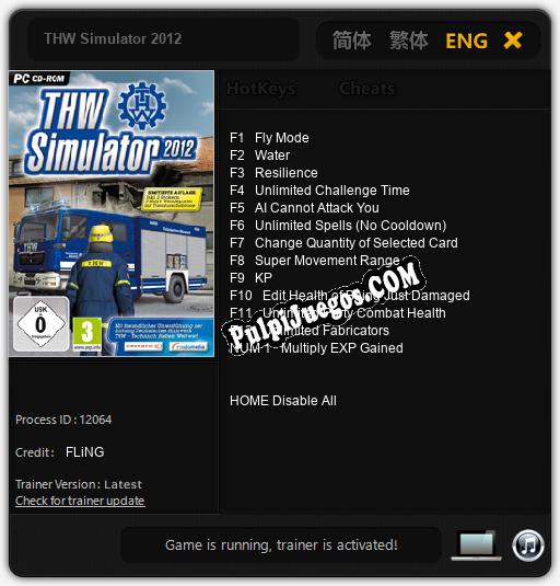 THW Simulator 2012: Treinador (V1.0.41)