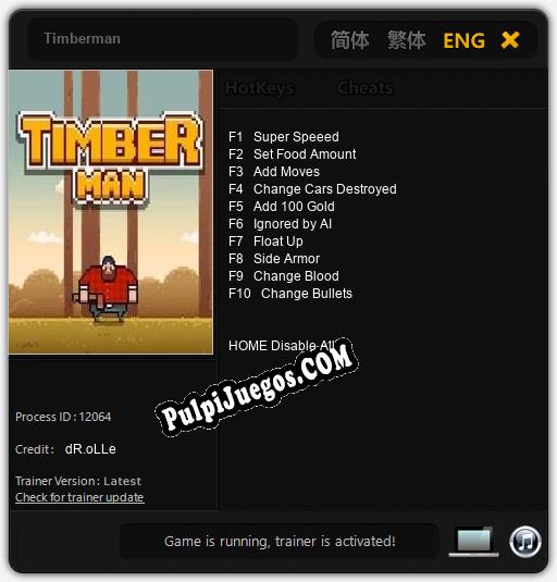 Timberman: Treinador (V1.0.88)