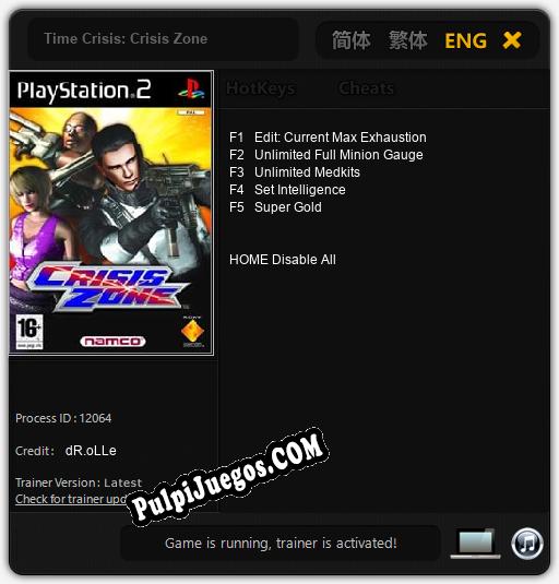 Entrenador liberado a Time Crisis: Crisis Zone [v1.0.3]