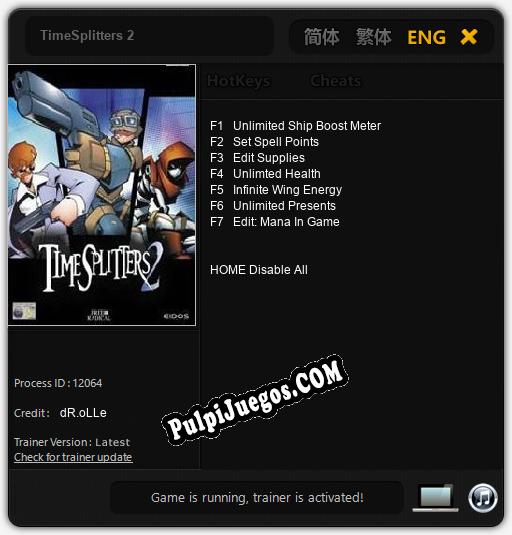 TimeSplitters 2: Treinador (V1.0.93)