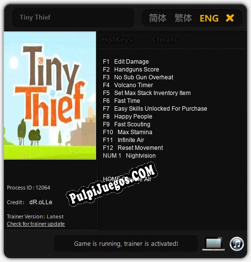 Tiny Thief: Cheats, Trainer +13 [dR.oLLe]