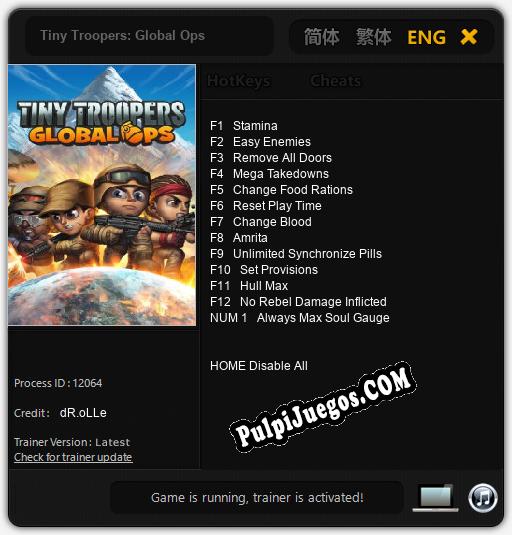 Entrenador liberado a Tiny Troopers: Global Ops [v1.0.2]