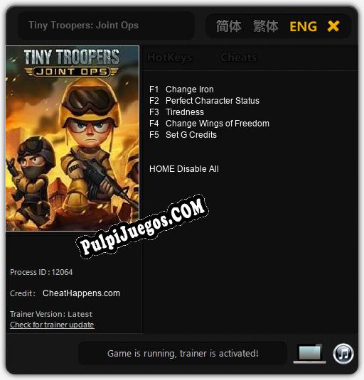 Tiny Troopers: Joint Ops: Treinador (V1.0.40)