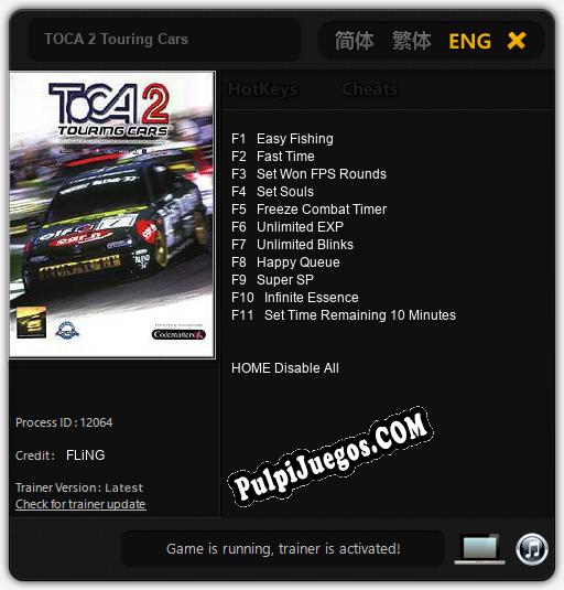 TOCA 2 Touring Cars: Treinador (V1.0.17)