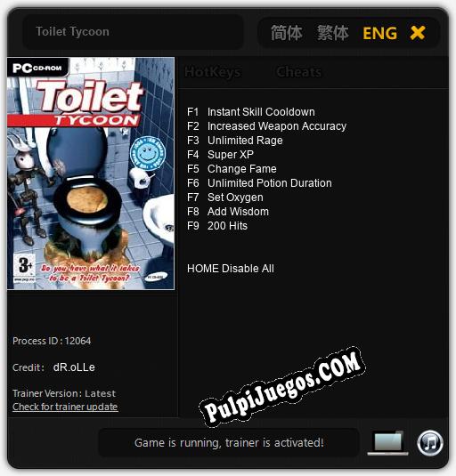 Toilet Tycoon: Cheats, Trainer +9 [dR.oLLe]