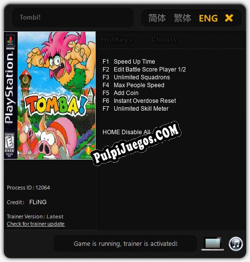 Tombi!: Cheats, Trainer +7 [FLiNG]