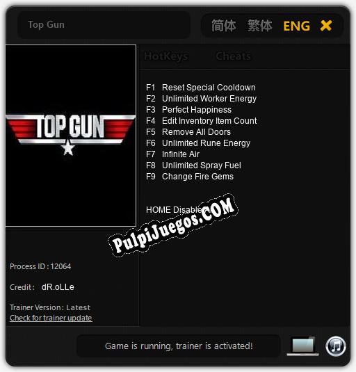 Top Gun: Trainer +9 [v1.9]