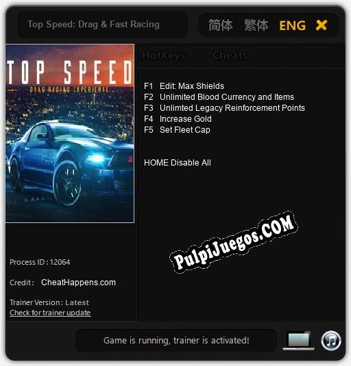 Entrenador liberado a Top Speed: Drag & Fast Racing [v1.0.8]