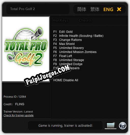 Total Pro Golf 2: Trainer +10 [v1.5]