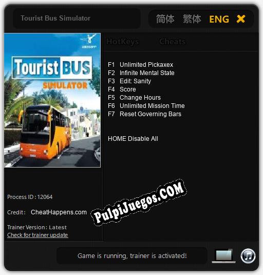 Entrenador liberado a Tourist Bus Simulator [v1.0.3]