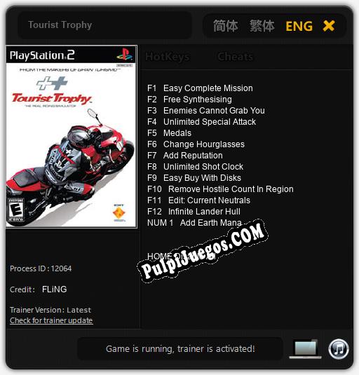 Tourist Trophy: Trainer +13 [v1.3]