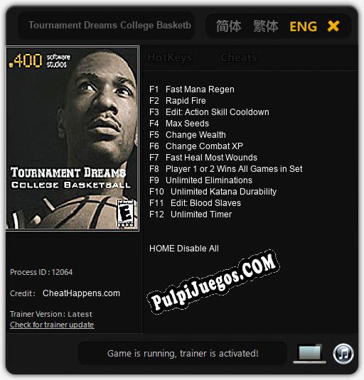 Tournament Dreams College Basketball: Trainer +12 [v1.5]