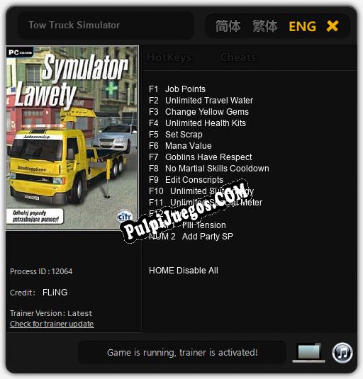 Tow Truck Simulator: Cheats, Trainer +14 [FLiNG]