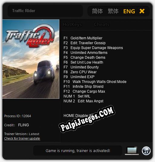 Traffic Rider: Cheats, Trainer +14 [FLiNG]