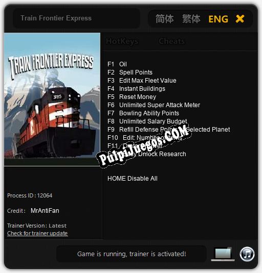 Train Frontier Express: Treinador (V1.0.10)