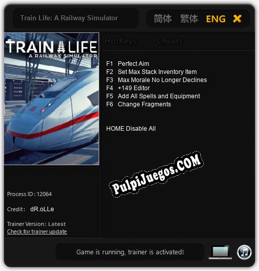 Train Life: A Railway Simulator: Cheats, Trainer +6 [dR.oLLe]