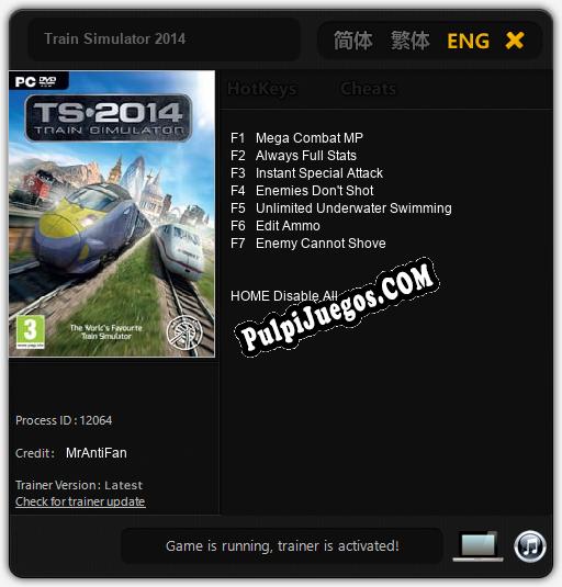 Train Simulator 2014: Trainer +7 [v1.4]