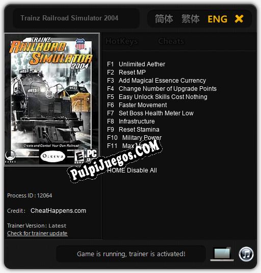 Trainz Railroad Simulator 2004: Cheats, Trainer +11 [CheatHappens.com]