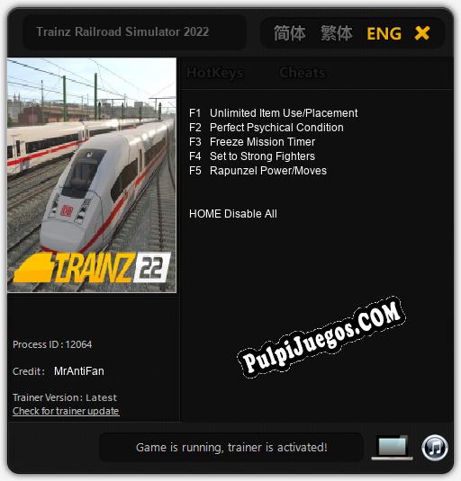 Trainz Railroad Simulator 2022: Cheats, Trainer +5 [MrAntiFan]