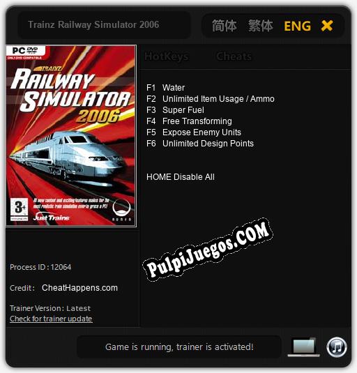 Trainz Railway Simulator 2006: Trainer +6 [v1.1]