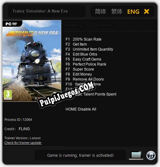 Trainz Simulator: A New Era: Trainer +12 [v1.5]