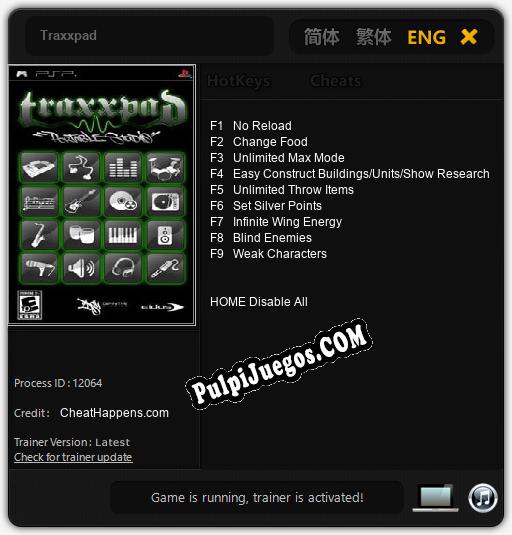 Traxxpad: Treinador (V1.0.53)