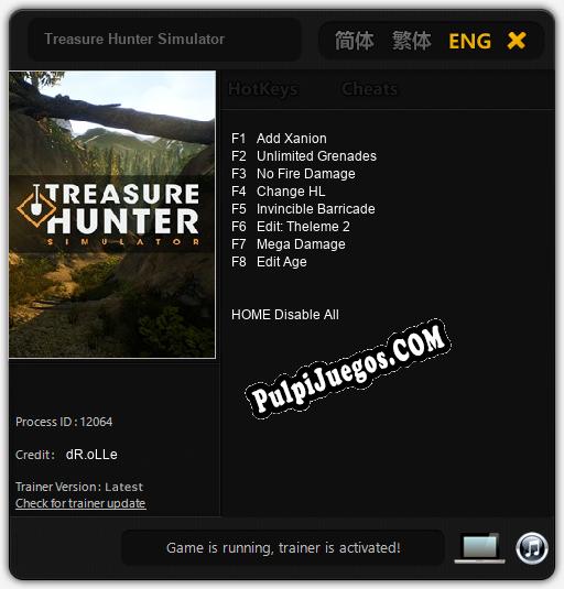 Treasure Hunter Simulator: Cheats, Trainer +8 [dR.oLLe]