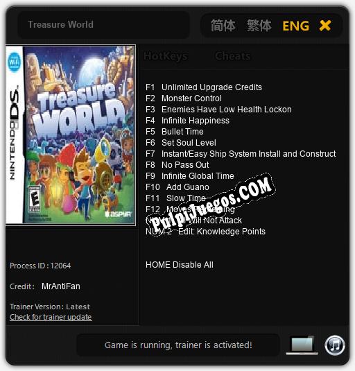 Entrenador liberado a Treasure World [v1.0.5]