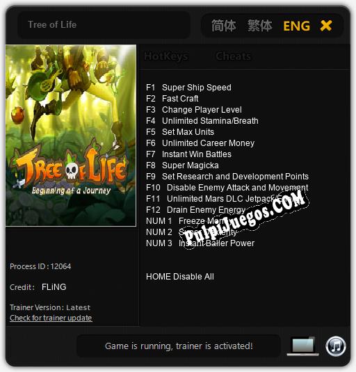 Tree of Life: Cheats, Trainer +15 [FLiNG]