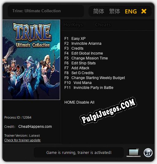 Trine: Ultimate Collection: Treinador (V1.0.14)