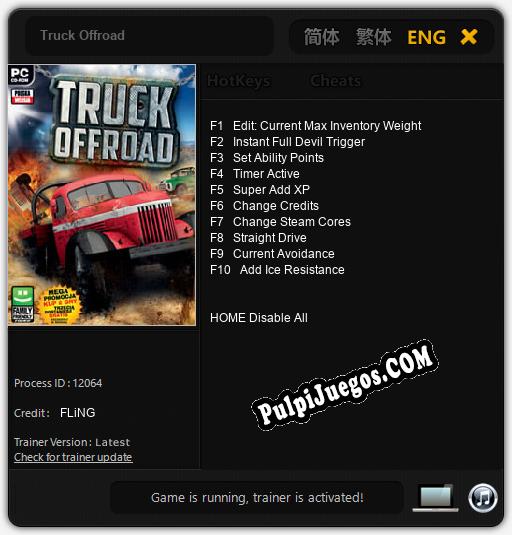 Truck Offroad: Treinador (V1.0.31)