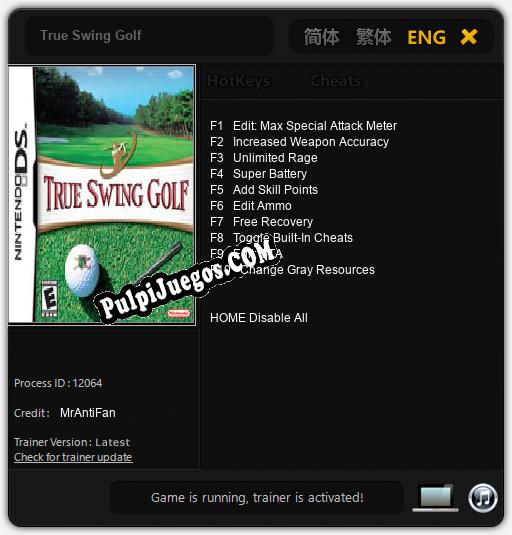 Entrenador liberado a True Swing Golf [v1.0.5]