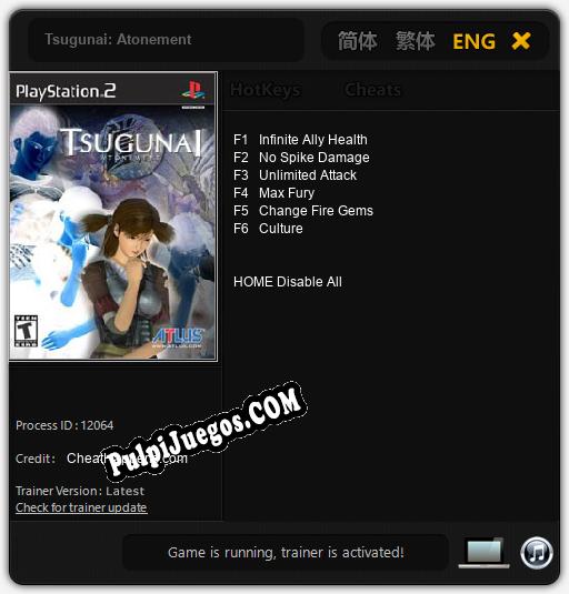 Tsugunai: Atonement: Cheats, Trainer +6 [CheatHappens.com]