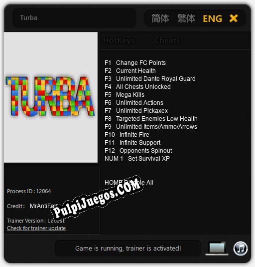 Entrenador liberado a Turba [v1.0.2]