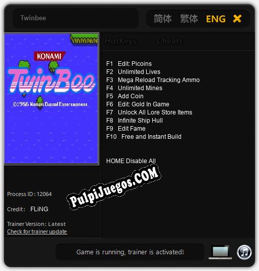 Twinbee: Treinador (V1.0.53)