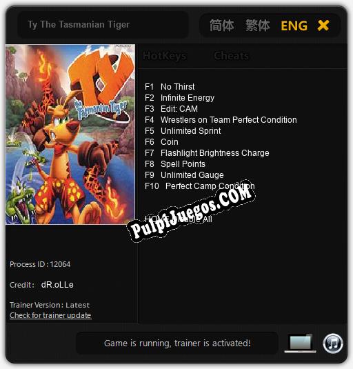 Ty The Tasmanian Tiger: Cheats, Trainer +10 [dR.oLLe]