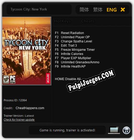 Tycoon City: New York: Treinador (V1.0.22)