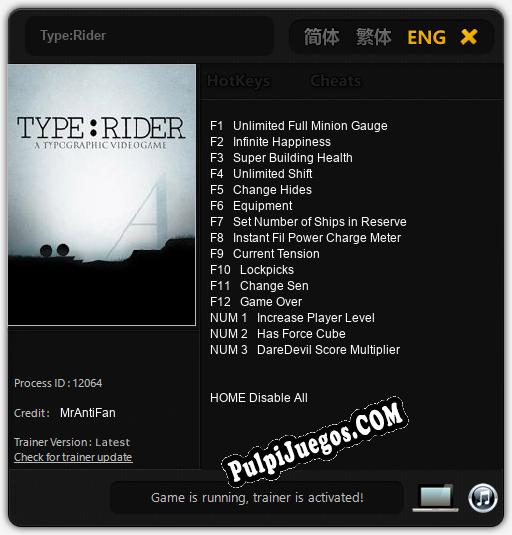 Type:Rider: Treinador (V1.0.63)