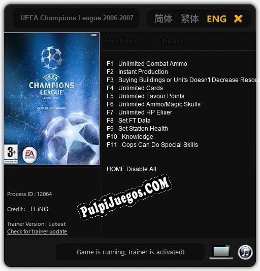 UEFA Champions League 2006-2007: Trainer +11 [v1.7]