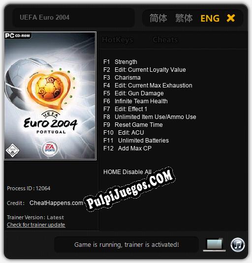 Entrenador liberado a UEFA Euro 2004 [v1.0.8]