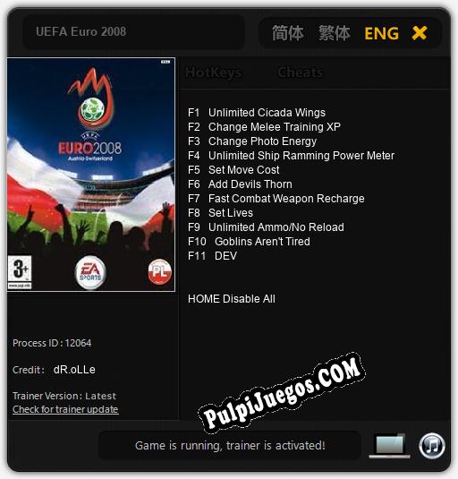 Entrenador liberado a UEFA Euro 2008 [v1.0.3]