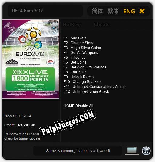 UEFA Euro 2012: Treinador (V1.0.16)