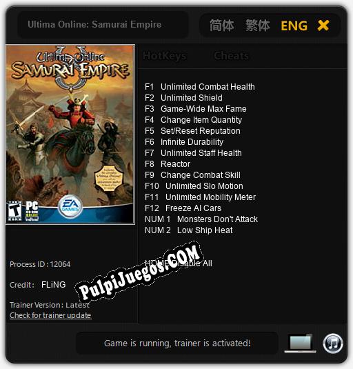 Ultima Online: Samurai Empire: Cheats, Trainer +14 [FLiNG]