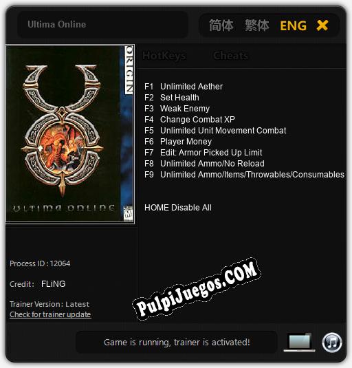 Ultima Online: Treinador (V1.0.26)