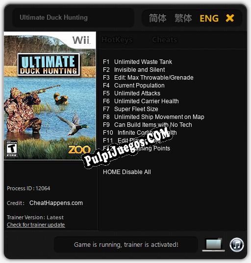 Entrenador liberado a Ultimate Duck Hunting [v1.0.1]