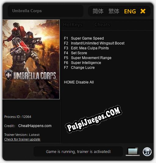 Umbrella Corps: Cheats, Trainer +7 [CheatHappens.com]