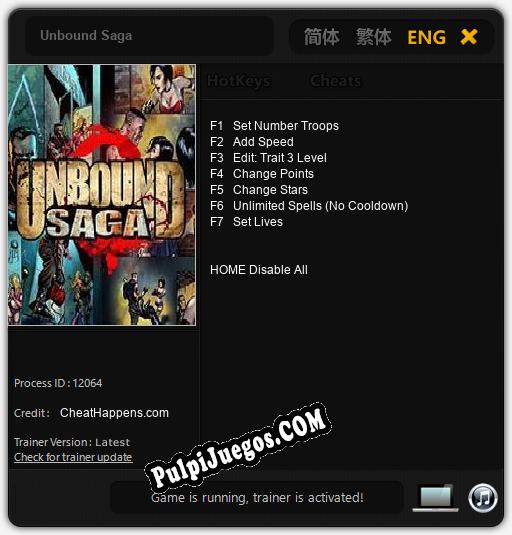 Entrenador liberado a Unbound Saga [v1.0.8]