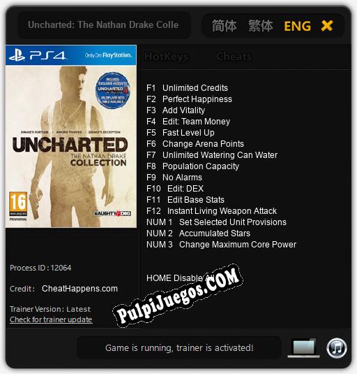 Uncharted: The Nathan Drake Collection: Treinador (V1.0.53)